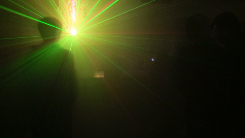 in the club