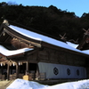 雪の美保神社