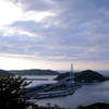 夕刻　橋のある風景