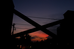 夕焼けエックス。
