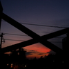 夕焼けエックス。