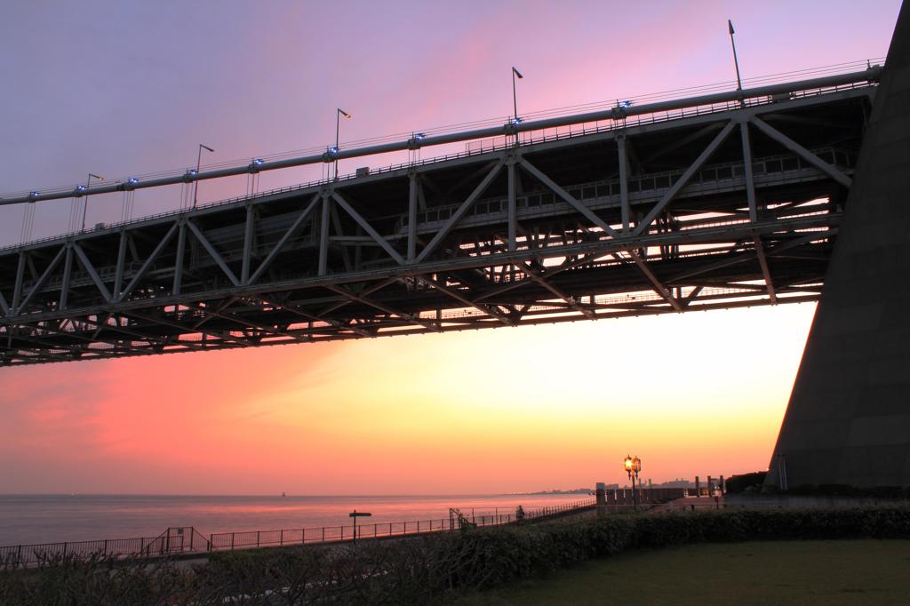 夕焼け少々。
