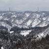 里山雪景色