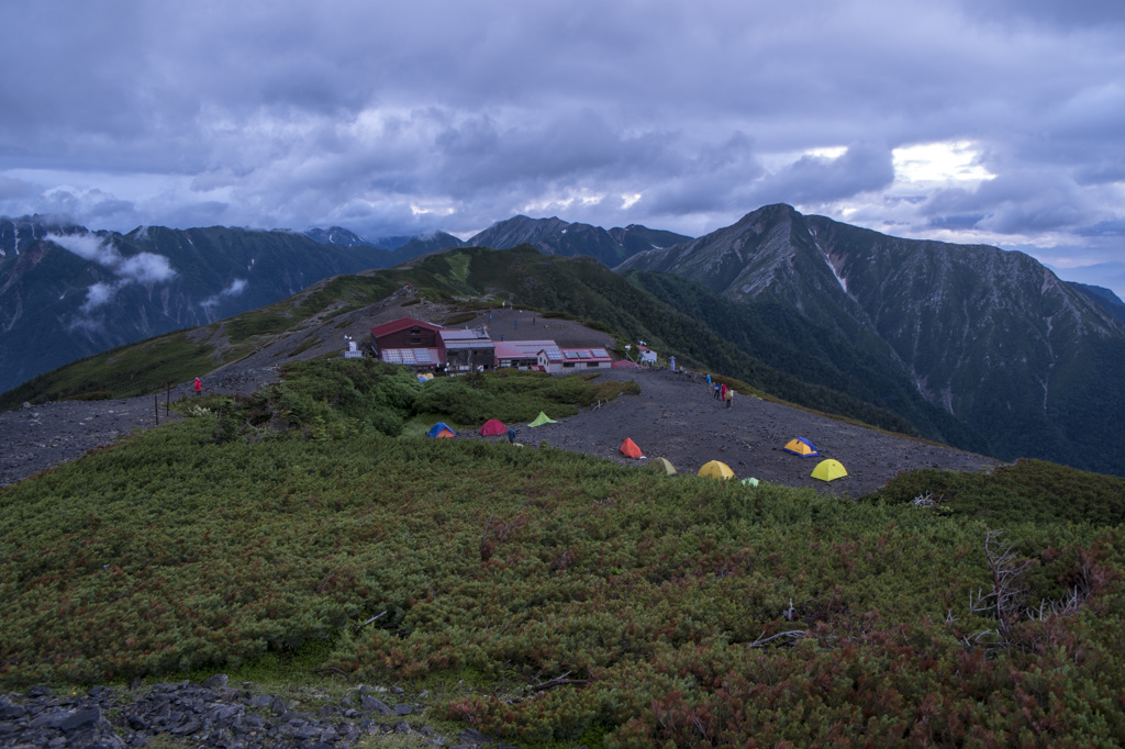 蝶ヶ岳山頂より