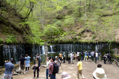 白糸の滝の賑わい
