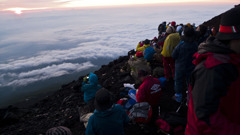 富士山頂ご来光10