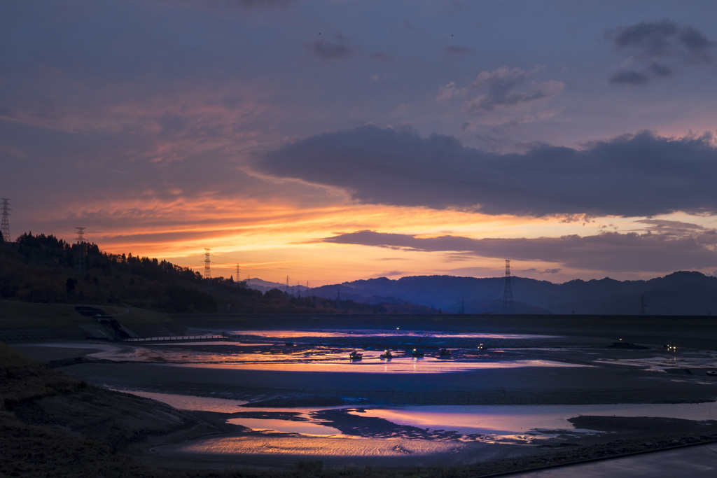 夕暮れ