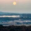 満月の朝