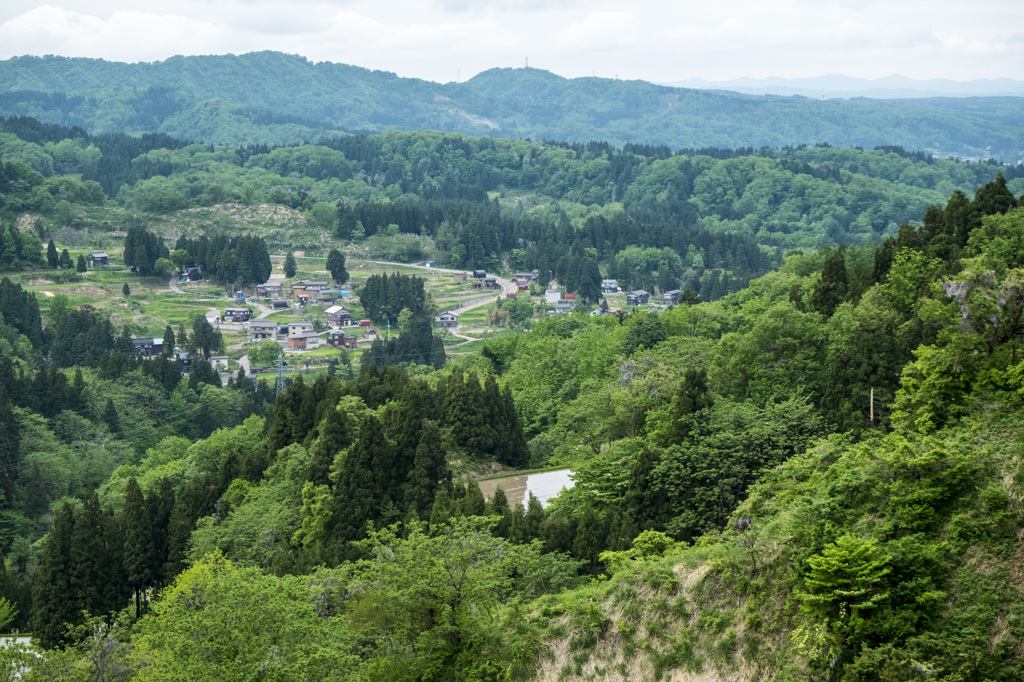 山間の集落