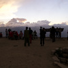 燕山荘からの夕日