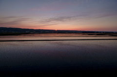 夕暮れ時には