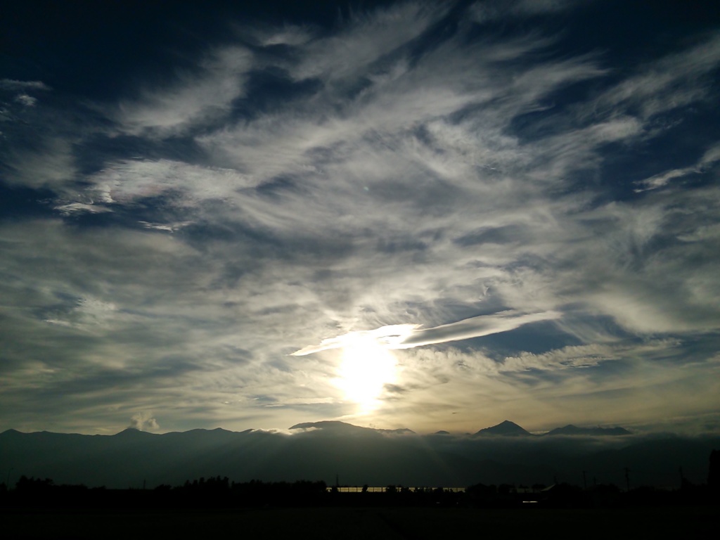 西の空