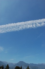 飛行機雲の成長⑤