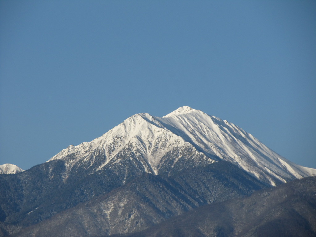 今朝の常念岳