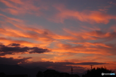 本日の夕焼け