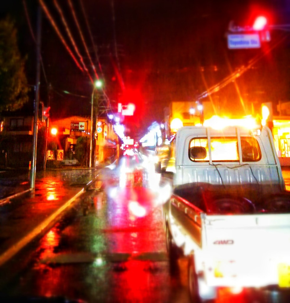 雨の帰り道