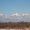 朝の常念岳