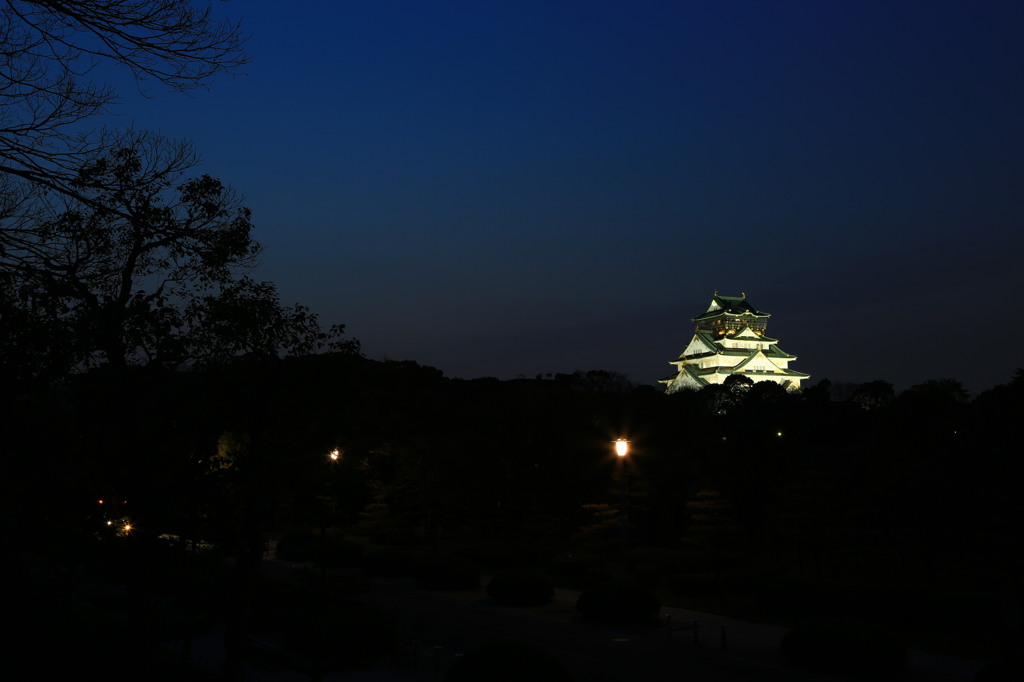 夜のお城（再び）