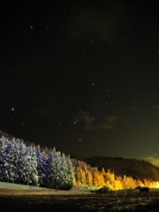 立山の夜空