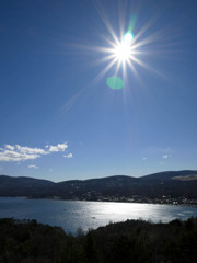 山中湖の空