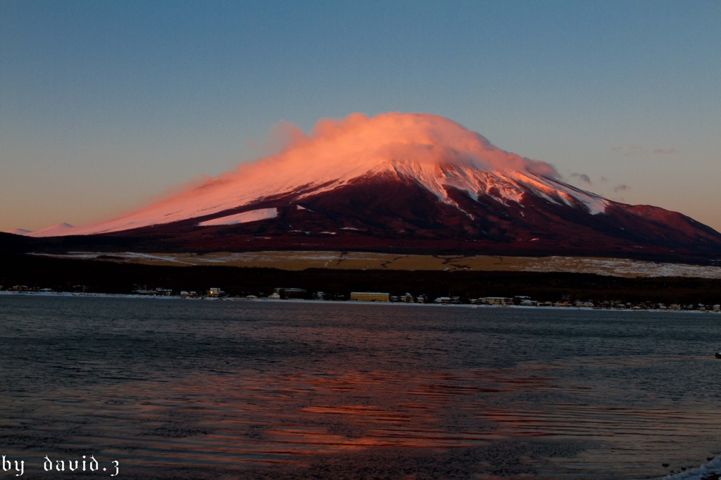 夕焼け富士