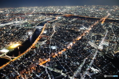 東京スカイツリー展望回廊からの夜景