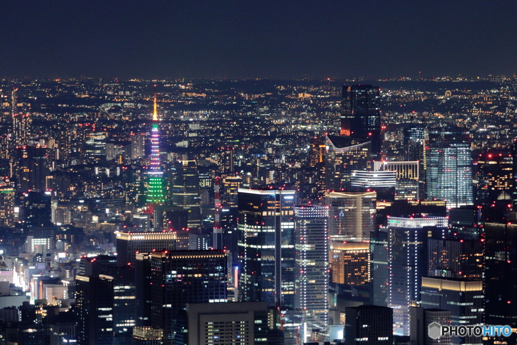 東京スカイツリー展望回廊からの夜景