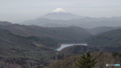大菩薩嶺から望む富士の山