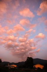 ぽこぽこと沸き立つ雲