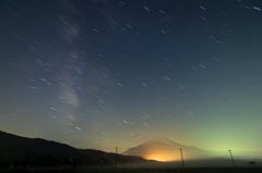 忍野村の夜
