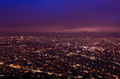 illumination from Mt.Moiwa