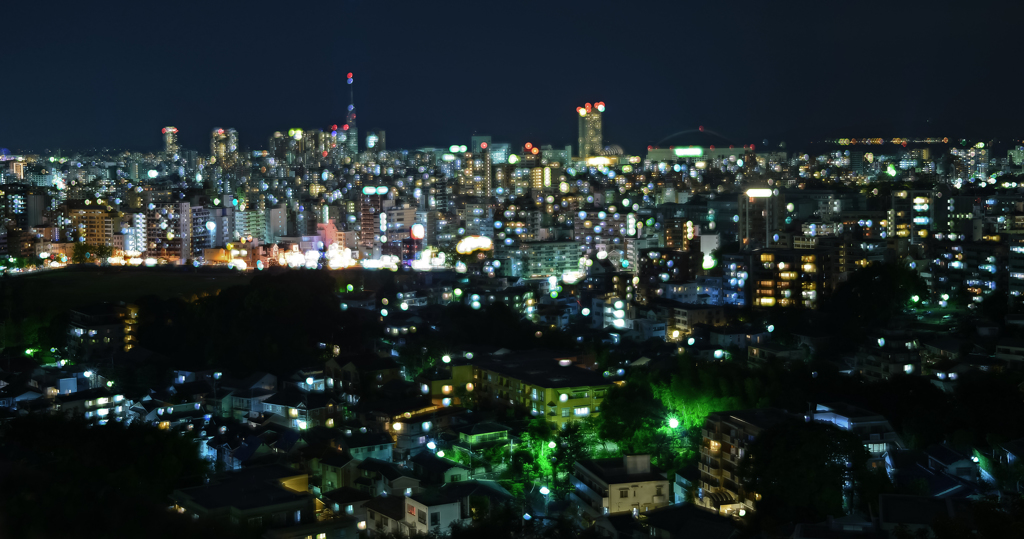 買い物帰りに夜景のある幸せ
