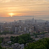 福岡市の夕景