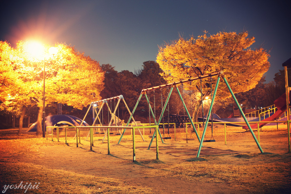 深夜のブランコ