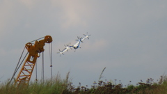 万博、空飛ぶ車・・・やっと飛んでるとこ見ました。