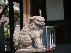 長遠寺の狛犬左