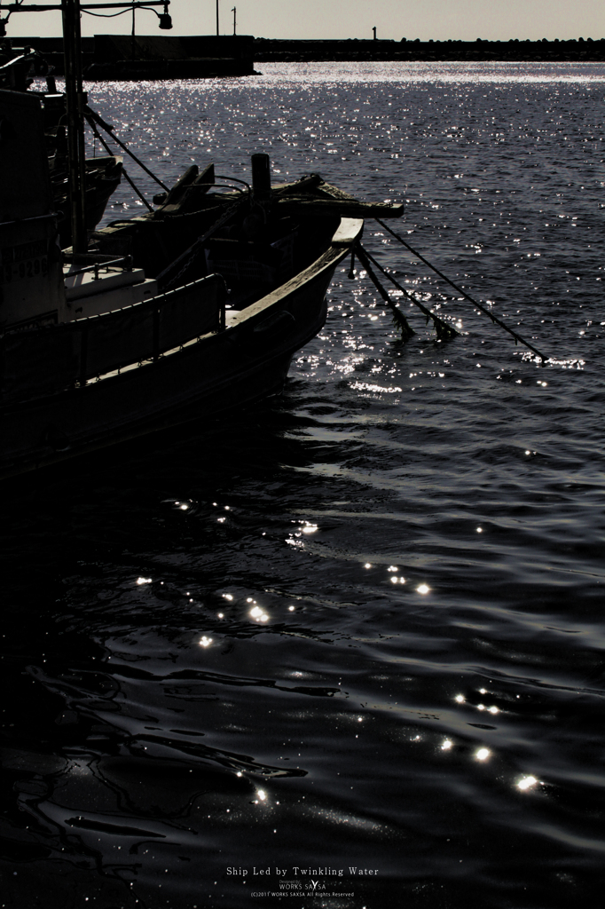 Ship Led by Twinkling Water