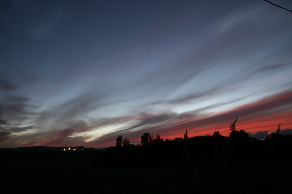 美瑛の夕景