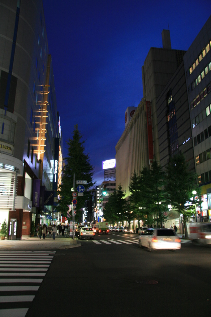 札幌の夕景