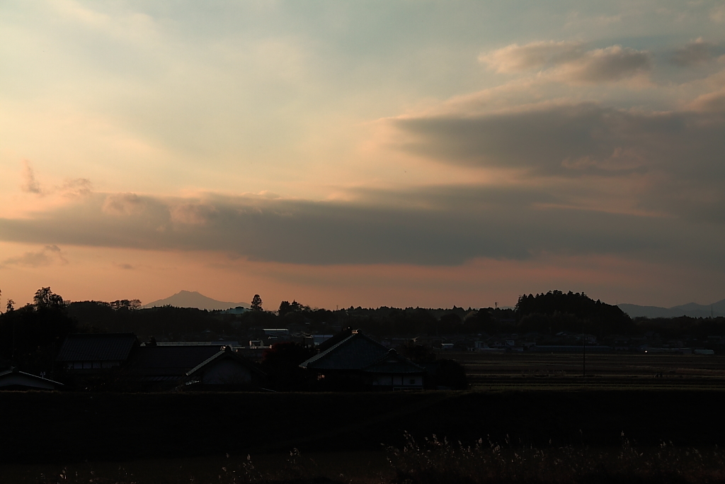 夕暮れの筑波