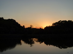 奈良の夕焼け