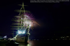 Sailer and fireworks☆