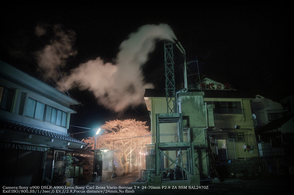 Hot spring street of spring☆