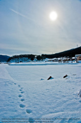 Footprint of snow☆