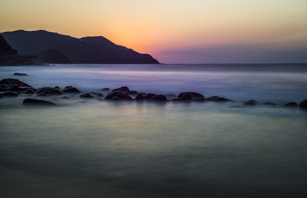 二見ヶ浦の夕景