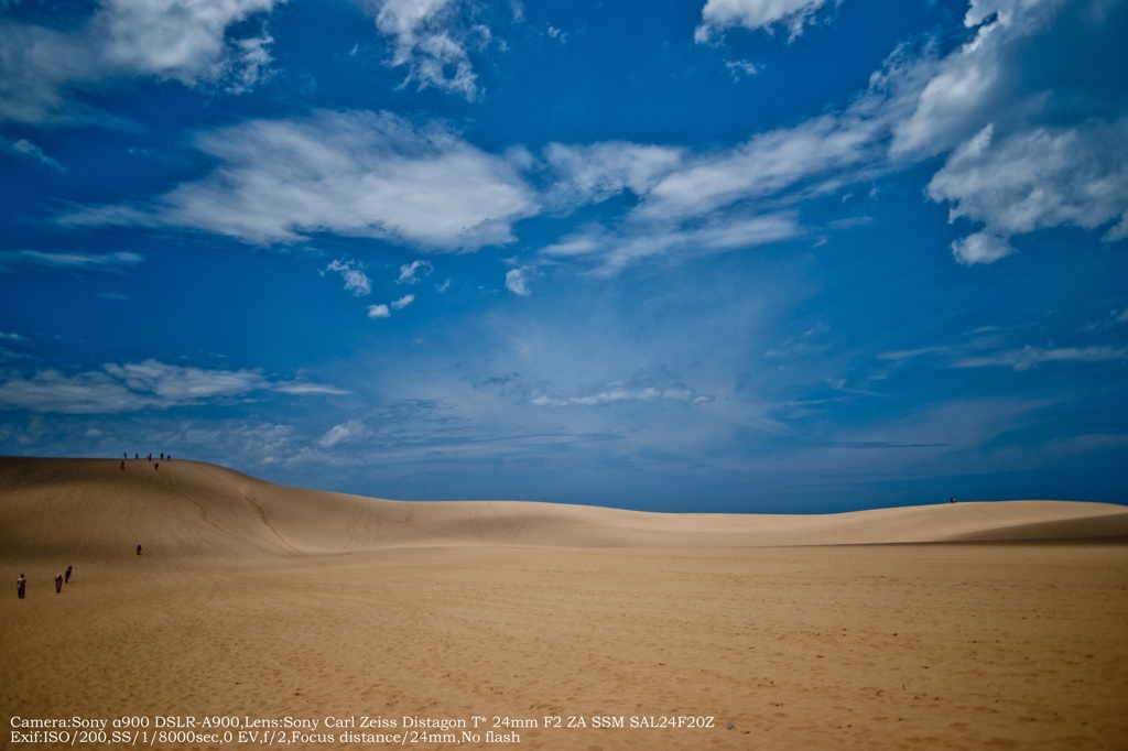 Desert and blue sky
