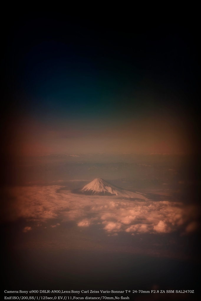 Mt.Fuji seen from the sky☆