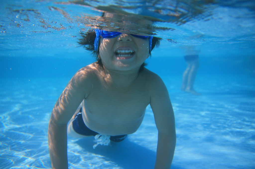水の中は、空気が必要