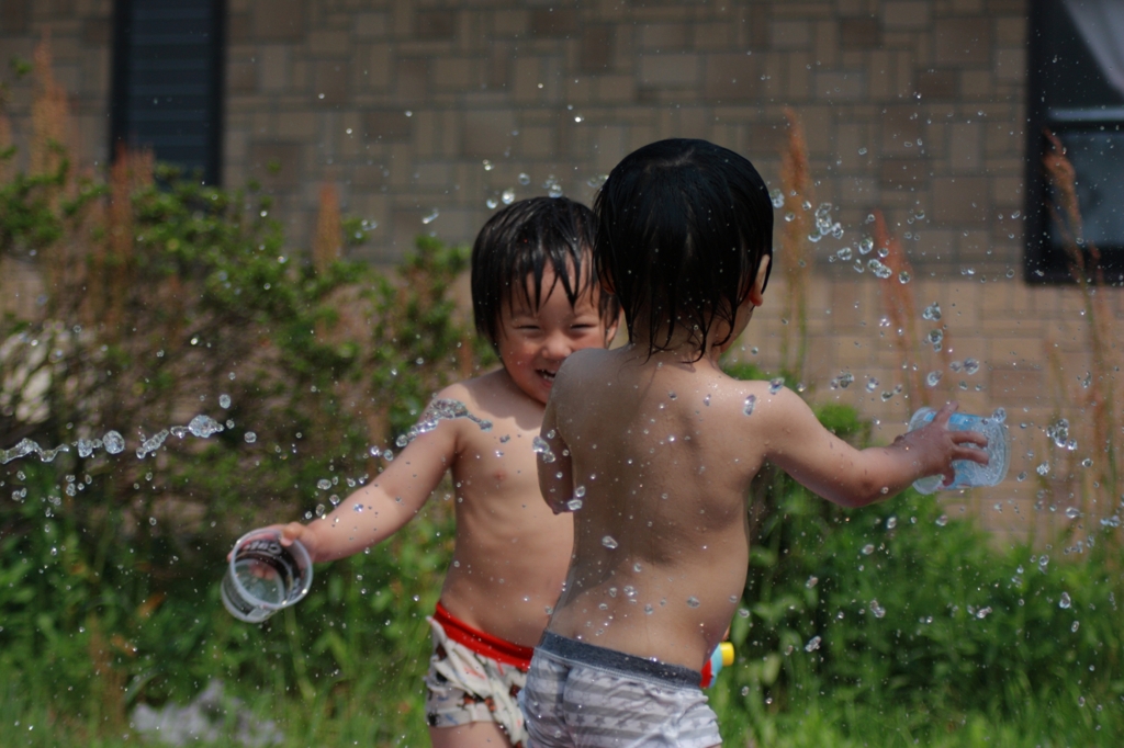水遊び
