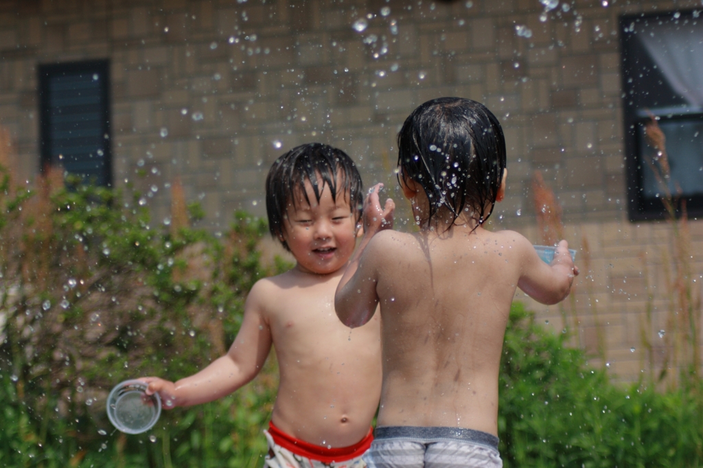 水遊び